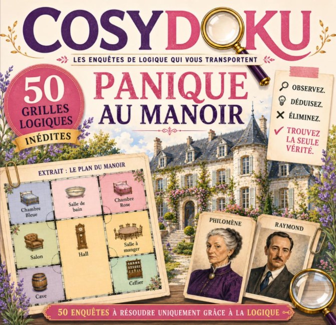 Couverture Cosydoku Panique au Manoir